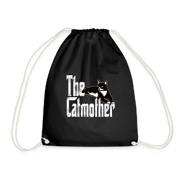Chat Maman La Catmère Chat Folle Chat Mère Kitty Maman - Sac de sport léger - noir - Devant