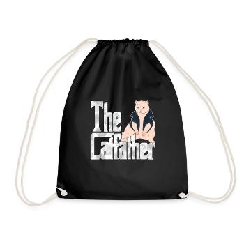 Cat Dad The Catfather Crazy Cat Father Kitty Daddy - Sac de sport léger - noir - Devant