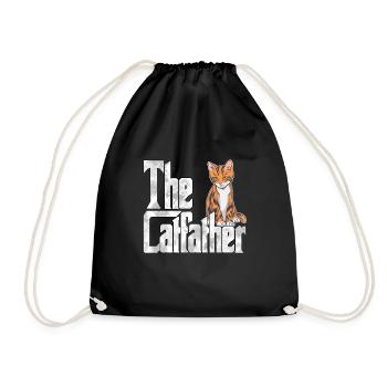 Cat Dad The Catfather Crazy Cat Father Kitty Daddy - Sac de sport léger - noir - Devant