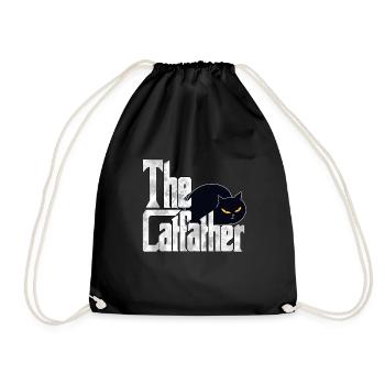Cat Dad The Catfather Crazy Cat Father Kitty Daddy - Sac de sport léger - noir - Devant