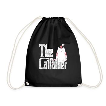 Cat Dad The Catfather Crazy Cat Father Kitty Daddy - Sac de sport léger - noir - Devant