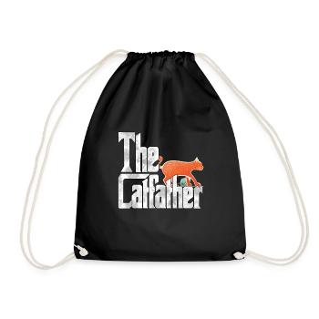 Cat Dad The Catfather Crazy Cat Father Kitty Daddy - Sac de sport léger - noir - Devant