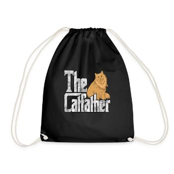 Cat Dad The Catfather Crazy Cat Father Kitty Daddy - Sac de sport léger - noir - Devant