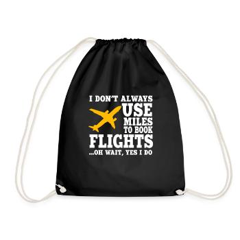 Lustiges Travel Hacker Design - Turnbeutel - Schwarz - Vorne