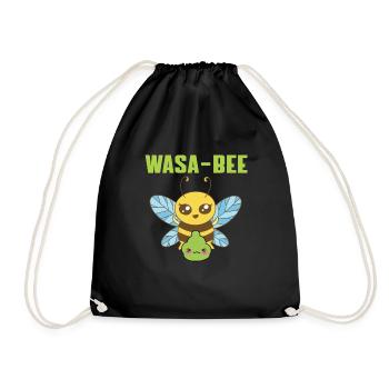 Doux Wasabi Bee Design - Sac de sport léger - noir - Devant