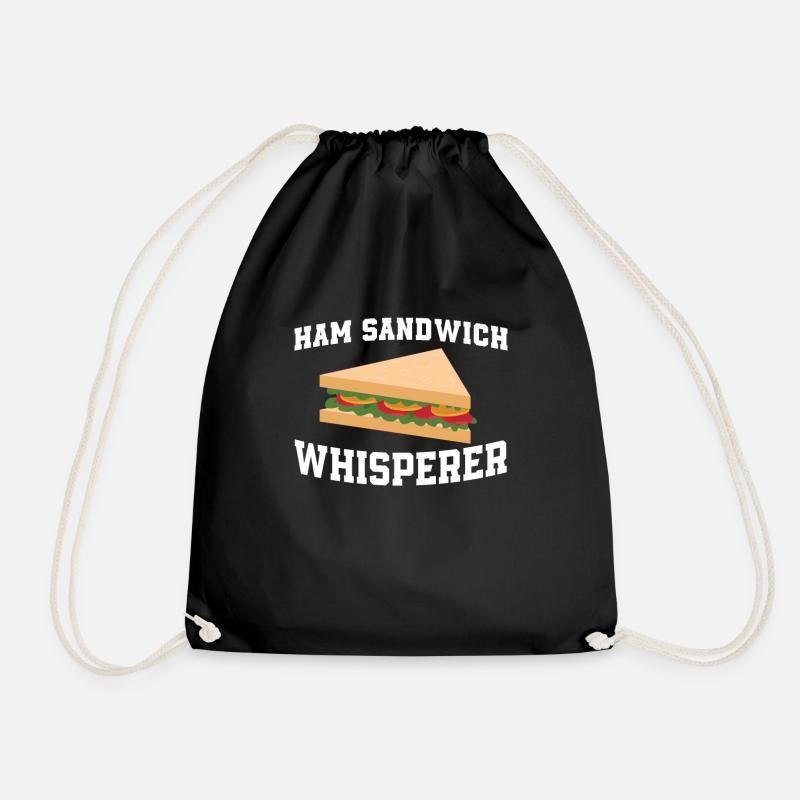 Schinken Sandwich Flüsterer - Turnbeutel - Schwarz