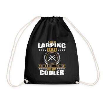 Drôle de chemise Larping Papa - Sac de sport léger - noir - Devant