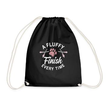 Cute dog groomer T-shirt - Drawstring Bag - black - Front