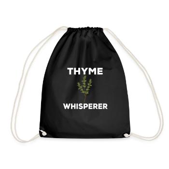 Thymian Flüsterer - Turnbeutel - Schwarz - Vorne