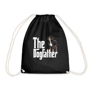 Chien de montagne suisse Papa Dogfather Chiens Papa Fa - Sac de sport léger - noir - Devant