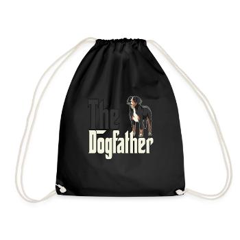 Chien de montagne suisse Papa Dogfather Chiens Papa Fa - Sac de sport léger - noir - Devant