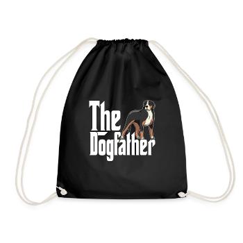 Chien de montagne suisse Papa Dogfather Chiens Papa Fa - Sac de sport léger - noir - Devant