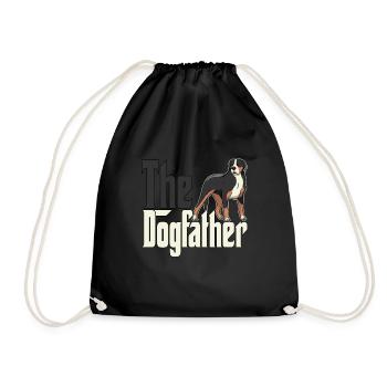 Chien de montagne suisse Papa Dogfather Chiens Papa Fa - Sac de sport léger - noir - Devant