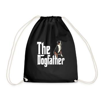 Chien de montagne suisse Papa Dogfather Chiens Papa Fa - Sac de sport léger - noir - Devant