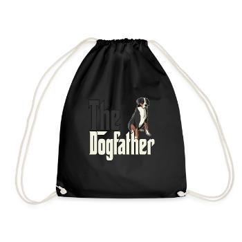 Chien de montagne suisse Papa Dogfather Chiens Papa Fa - Sac de sport léger - noir - Devant