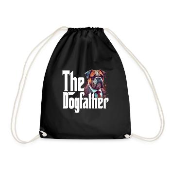 Bouledogue Chien Papa ChienPère Chiens Papa Père Rottie - Sac de sport léger - noir - Devant