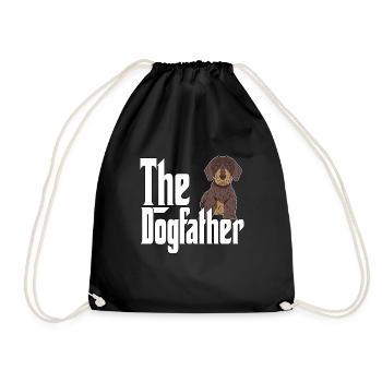 Teckel Chien Papa Dogpère Chiens Papa Père Rott - Sac de sport léger - noir - Devant