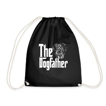 Rottweiler Dog Dad Dogfather Dogs Daddy Father Rot - Turnbeutel - Schwarz - Vorne