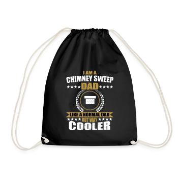 Chimney sweep father for men - Drawstring Bag - black - Front