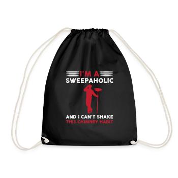 Funny chimney sweep costume - Drawstring Bag - black - Front