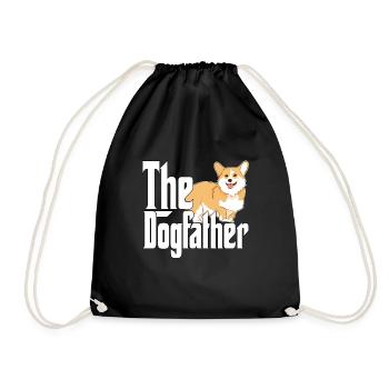 Corgi Chien Papa Chien Père Chiens Papa Père Rottie - Sac de sport léger - noir - Devant