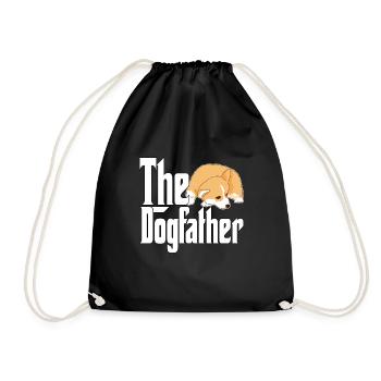 Corgi Dog Dad Dogfather Dogs Daddy Father Rottie - Turnbeutel - Schwarz - Vorne