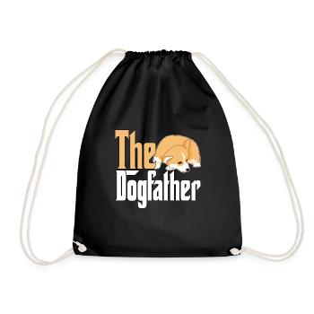Corgi Dog Dad Dogfather Dogs Daddy Father Rottie - Turnbeutel - Schwarz - Vorne