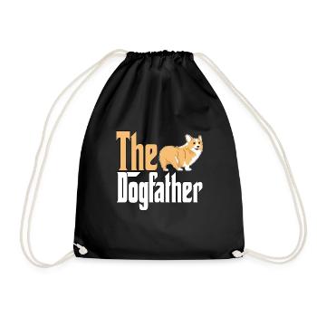 Corgi Dog Dad Dogfather Dogs Daddy Father Rottie - Turnbeutel - Schwarz - Vorne