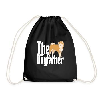 Akita Chien Papa Dogpère Chiens Papa Père Rottie - Sac de sport léger - noir - Devant