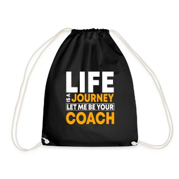 Citation de coach de vie motivant - Sac de sport léger - noir - Devant