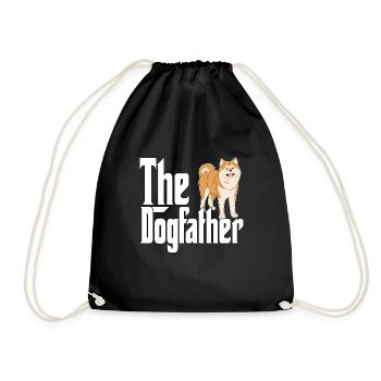 Akita Chien Papa Dogpère Chiens Papa Père Rottie - Sac de sport léger - noir - Devant