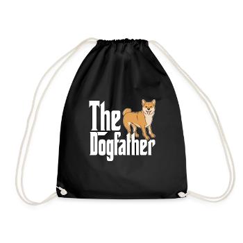 Shiba Inu Chien Papa Chien Père Chiens Papa Père Rott - Sac de sport léger - noir - Devant