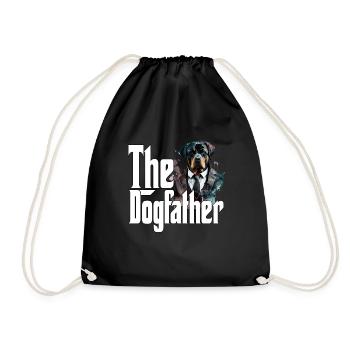 Rottweiler Dog Dad Dogfather Dogs Daddy Father Rot - Turnbeutel - Schwarz - Vorne