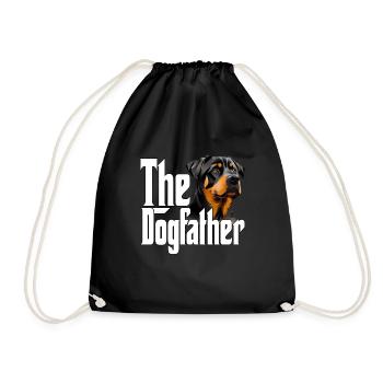 Rottweiler Dog Dad Dogfather Dogs Daddy Father Rot - Turnbeutel - Schwarz - Vorne