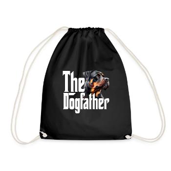 Rottweiler Dog Dad Dogfather Dogs Daddy Father Rot - Turnbeutel - Schwarz - Vorne