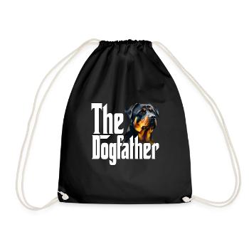 Rottweiler Dog Dad Dogfather Dogs Daddy Father Rot - Turnbeutel - Schwarz - Vorne