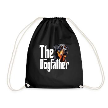 Rottweiler Dog Dad Dogfather Dogs Daddy Father Rot - Turnbeutel - Schwarz - Vorne