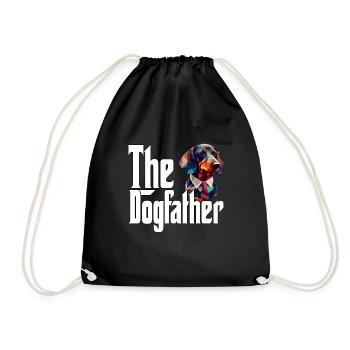 Teckel Chien Papa Dogpère Chiens Papa Père Rott - Sac de sport léger - noir - Devant