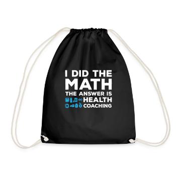 Drôle de coach de santé disant - Sac de sport léger - noir - Devant
