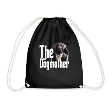 Labrador Retriever Dog Mom Dogmother Dogs Mommy - Drawstring Bag - black - Front