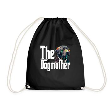 Labrador Retriever Dog Mom Dogmother Dogs Mommy - Drawstring Bag - black - Front
