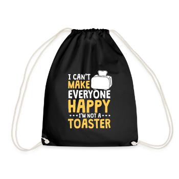 Toaster - Turnbeutel - Schwarz - Vorne