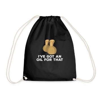 Aromatherapy lover design - Drawstring Bag - black - Front