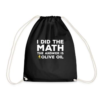 Drôle de chemise à l’huile d’olive - Sac de sport léger - noir - Devant