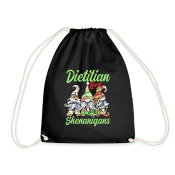 Drôles de nutritionnistes Nains de la Saint-Patrick - Sac de sport léger - noir - Devant