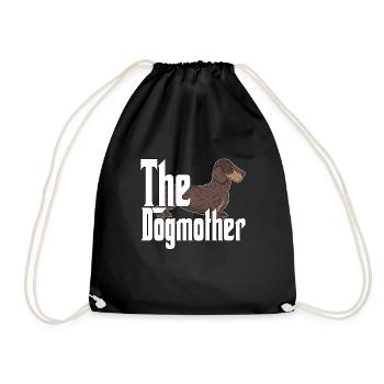 Teckel Chien Maman Chienne Chiens Maman - Sac de sport léger - noir - Devant