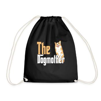 Corgi Dog Mom Dogmother Dogs Mommy - Turnbeutel - Schwarz - Vorne