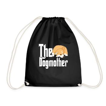 Corgi Dog Mom Dogmother Dogs Mommy - Turnbeutel - Schwarz - Vorne