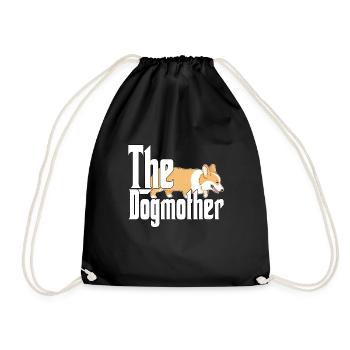 Corgi Dog Mom Dogmother Dogs Mommy - Turnbeutel - Schwarz - Vorne