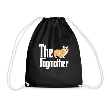 Corgi Dog Mom Dogmother Dogs Mommy - Turnbeutel - Schwarz - Vorne